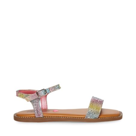 Multicolor Steve Madden Jnishar Kids' Flat Sandals | PH 7301NL16